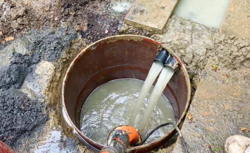 エアーハンマー工法で、湧水量を確認！