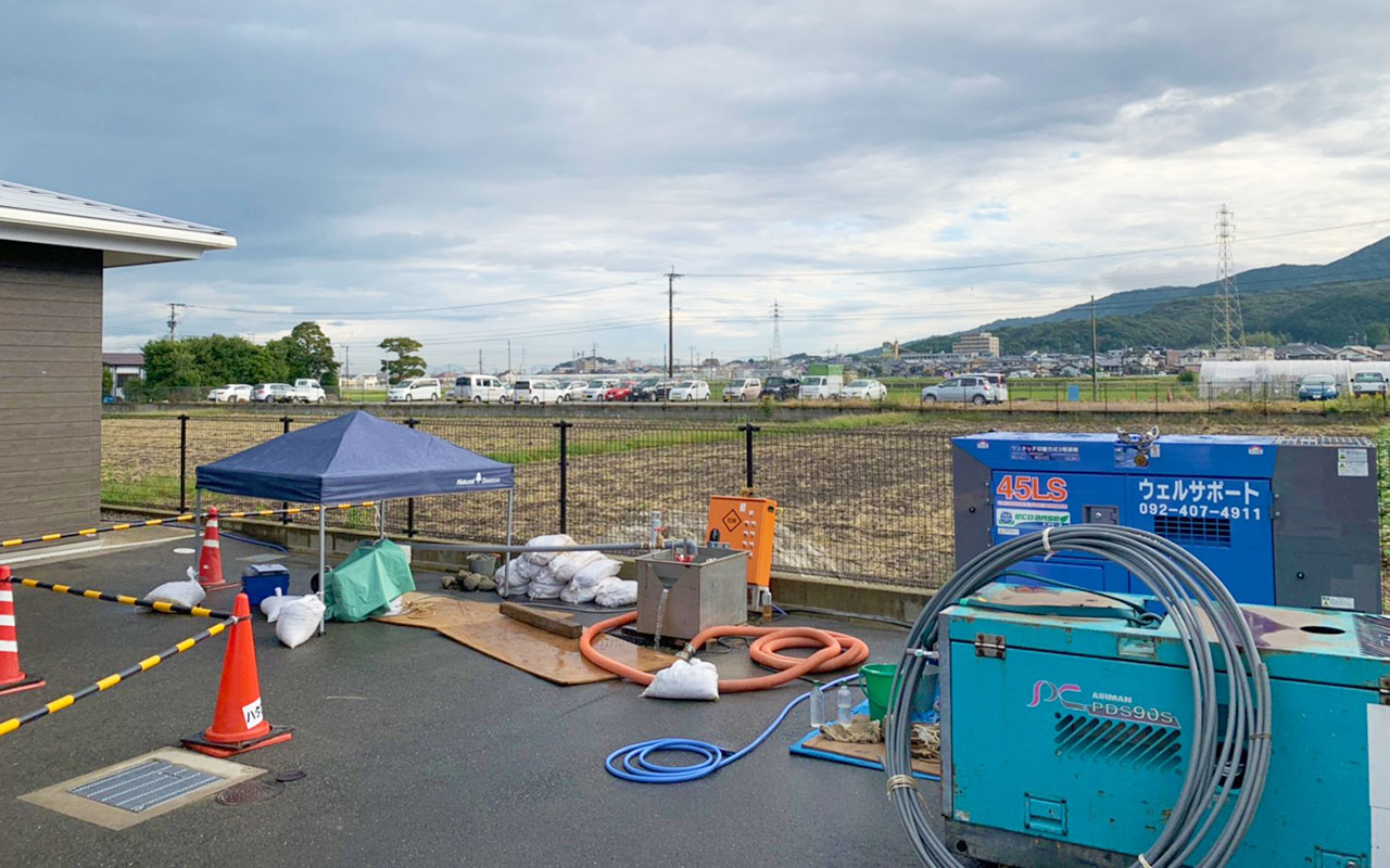 業務用ポンプ挿入（ロータリー工法）