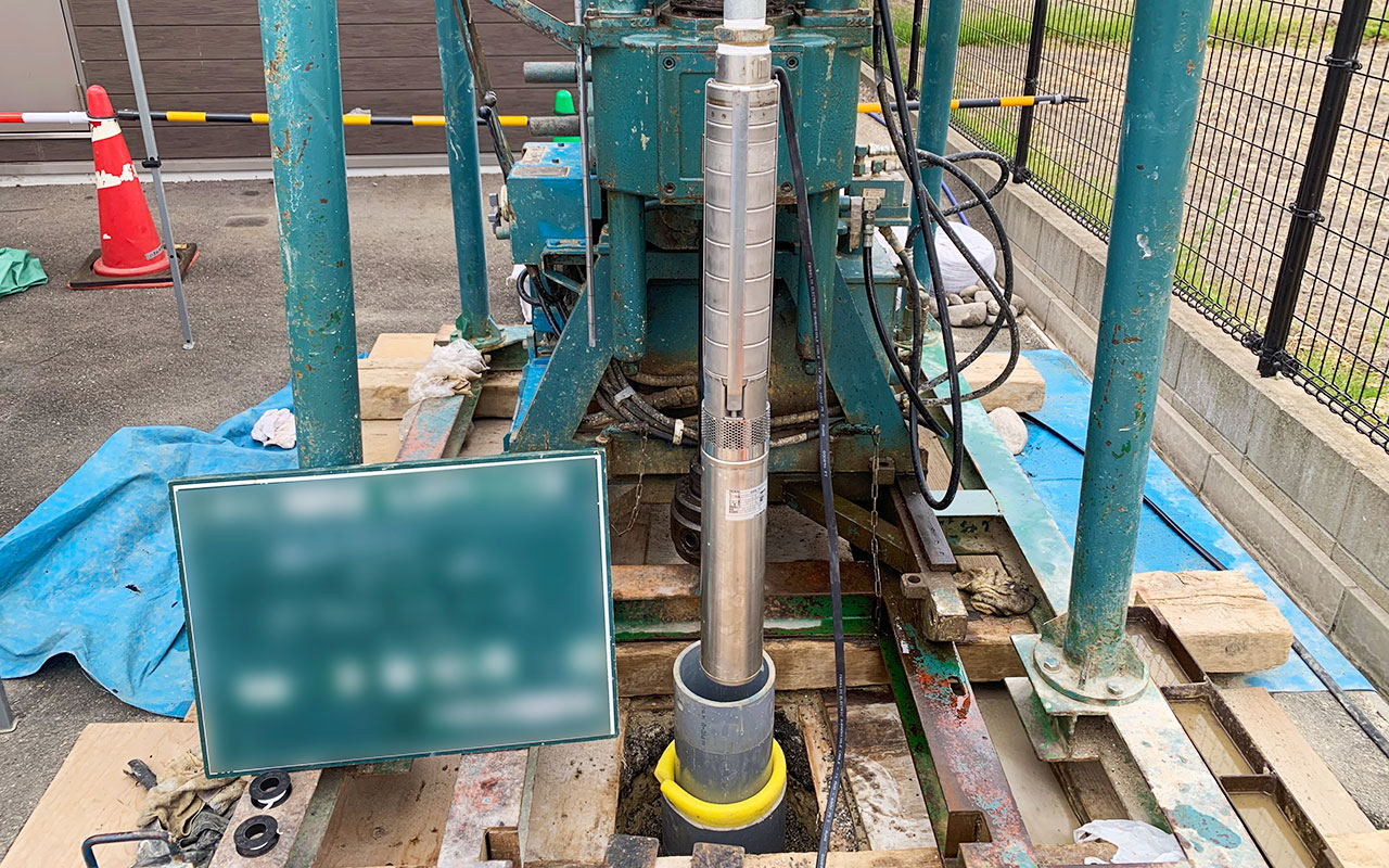 業務用ポンプ挿入