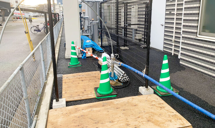 既設井戸のポンプ交換工事・井戸洗浄工事（令和3年・粕屋町）