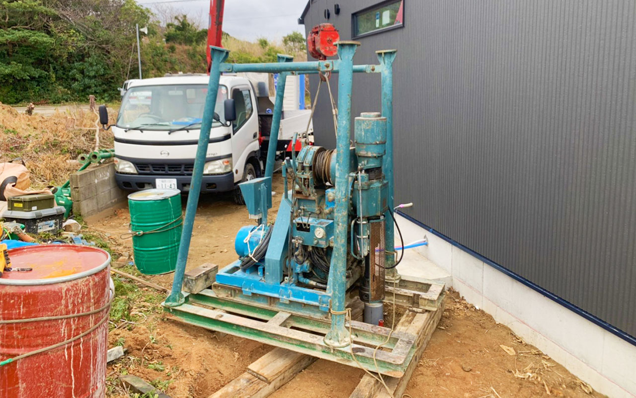 エアハンマー掘削・新築井戸工事