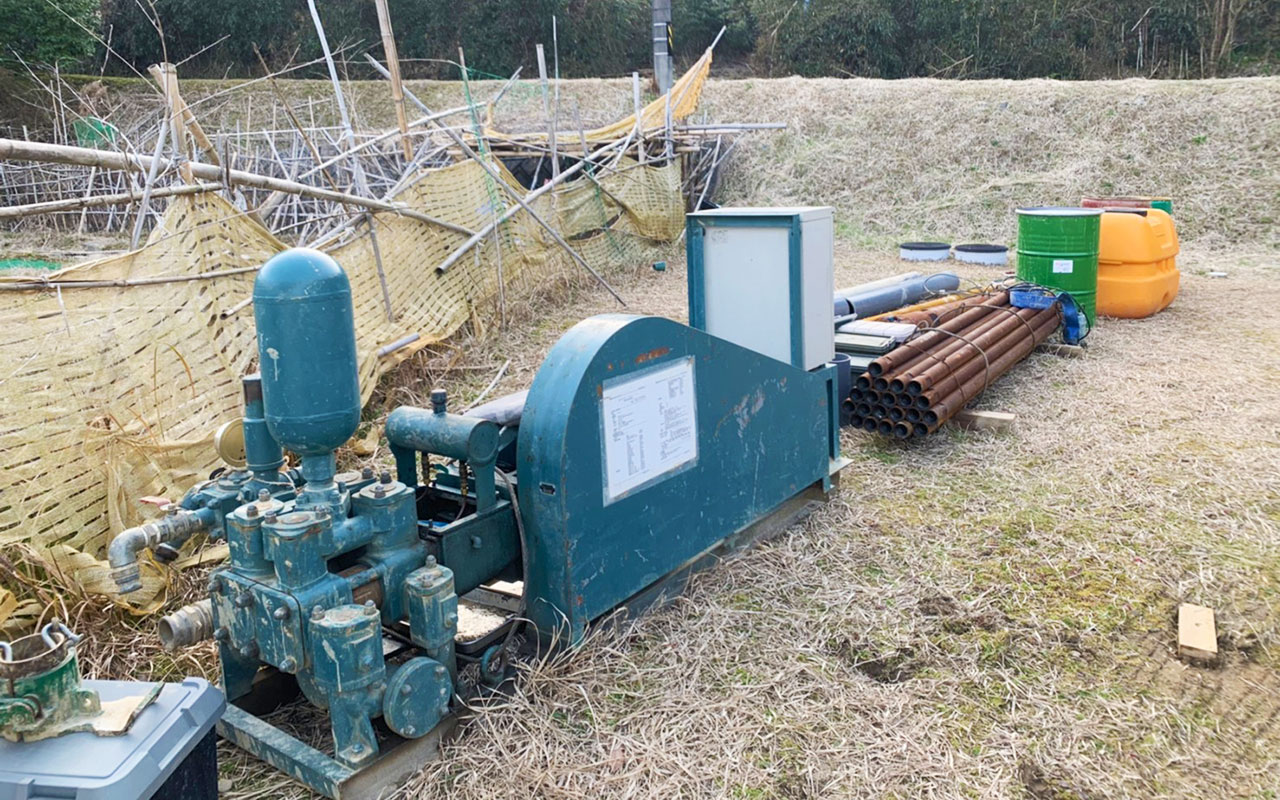 ロータリー工法（井戸ボーリング）