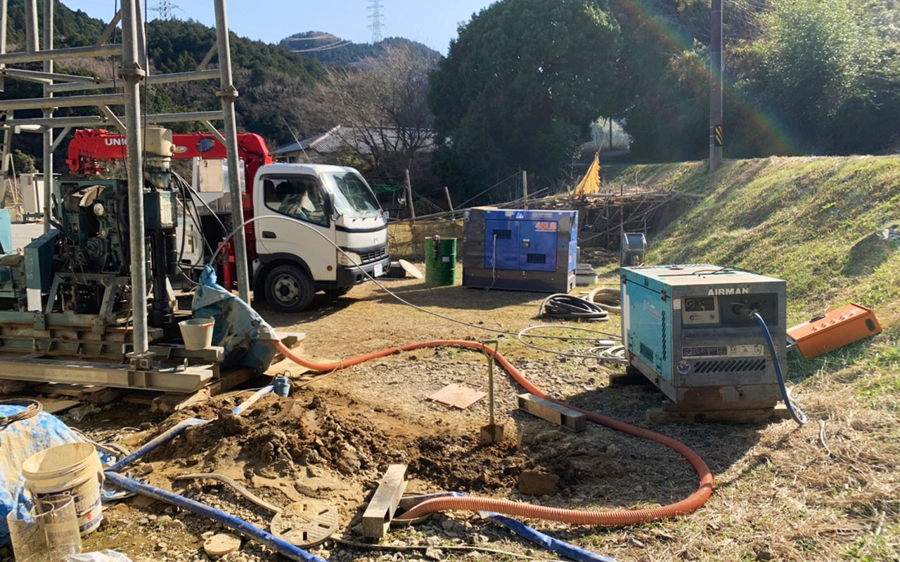 ロータリー工法（井戸ボーリング）