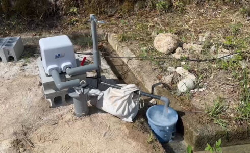 福岡市城南区で井戸掘削と水中ポンプ設置工事